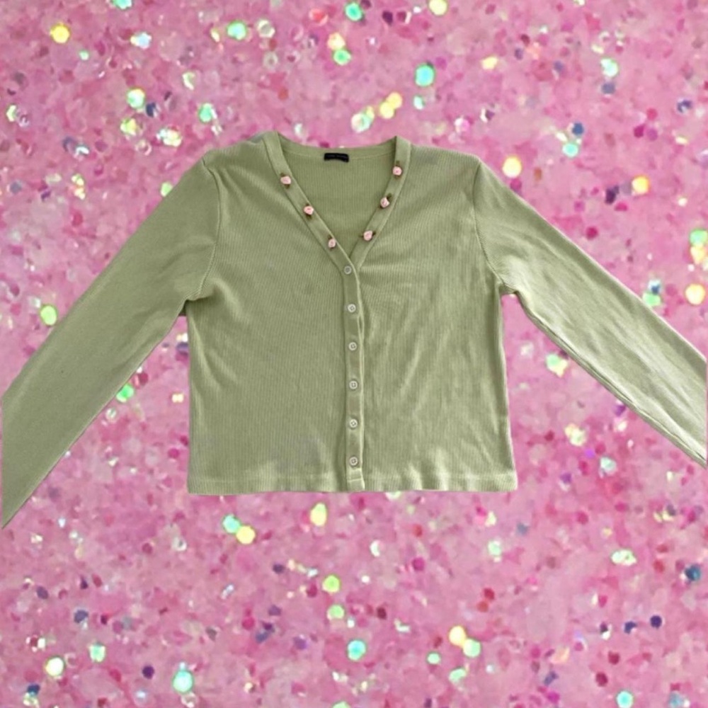 Green Paige sweater from Brandy Melville - Picture 2 of 4
